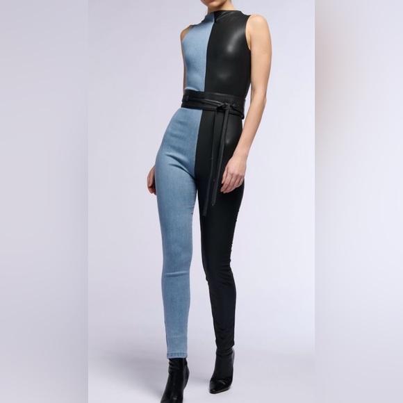 CONNIE STRETCHY TWO
TONE JUMPSUIT Size medium - Picture 7 of 9